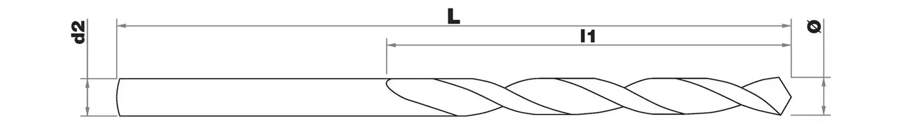 Jeu 5 forets métaux HSS TSP TIVOLY 1145706 - Perçage acier aluminium bois plastique