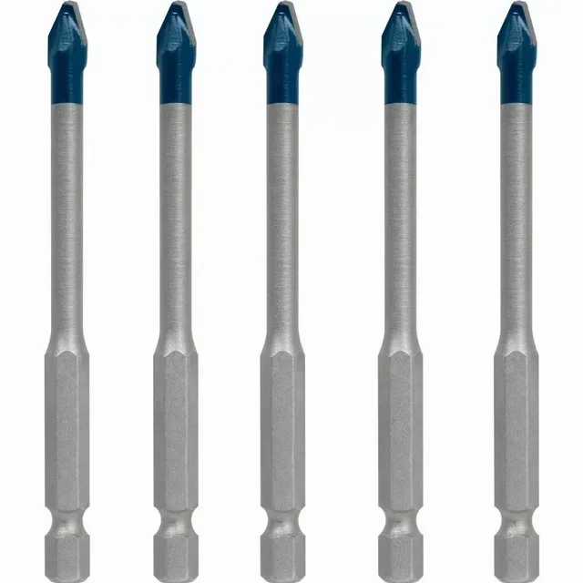 Jeu de 5 forets carbure hex-9 Bosch couvreur 6 mm - 2608900599