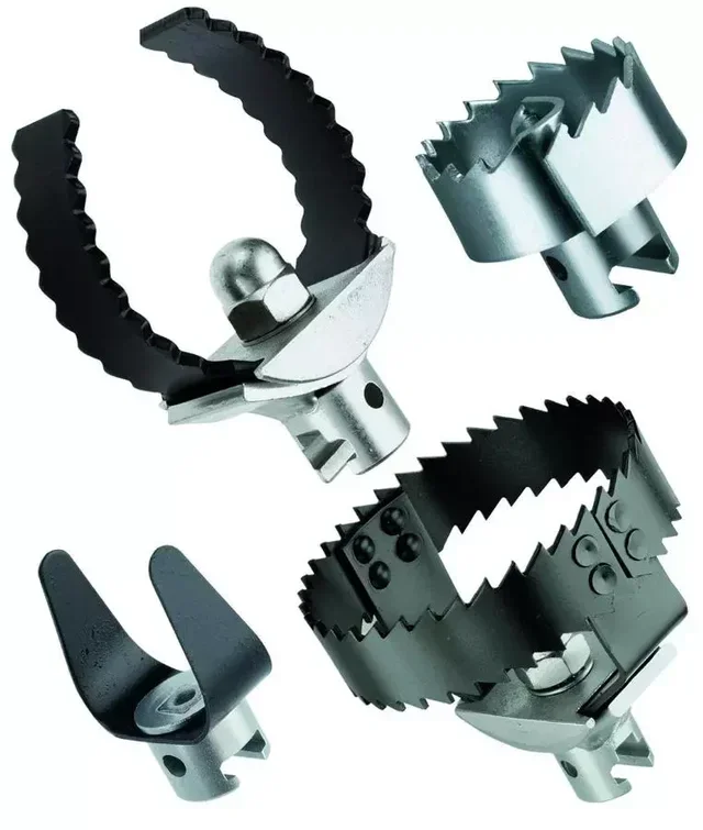 Jeu 5 outils déboucheur VIRAX 22 mm têtes spirales couteau fraise clé découplage 293151