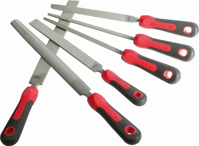 SAM OUTILLAGE LPJ-1 Professional Dual-Material File Set 6-Piece for Precision Work