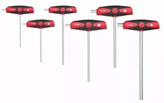 Jeu 6 tournevis hexagonaux ComfortGrip WIHA 26247 acier chrome-vanadium