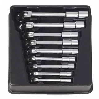 Coffret 8 clés à pipe débouchées KS TOOLS 8-24 mm chrome vanadium