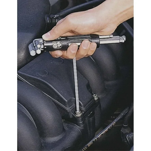 Jeu 8 clés mâles 6 pans sphérique longues KS TOOLS 2-10mm