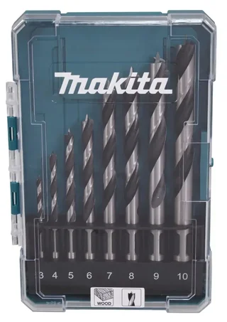 Makita D-77257 Holzbohrer Set 8-teilig Zentrierspitze Präzision