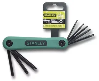 Set Chiavi Maschio Torx STANLEY Pro 8 pezzi T9-T40 acciaio silicio