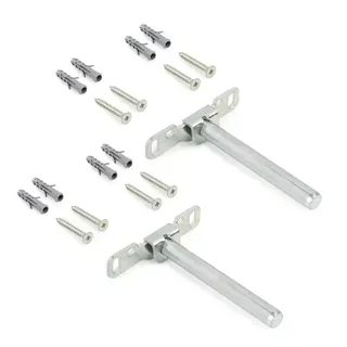 Support étagère invisible acier zingué EMUCA Mirage fixation murale encastrée