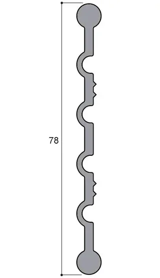 Joint protection doigt gris 2m porte simple action paumelles