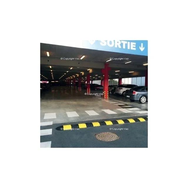 Kit 2 ralentisseurs SPEED 50 VISO noir jaune 25 cm 500x350 mm