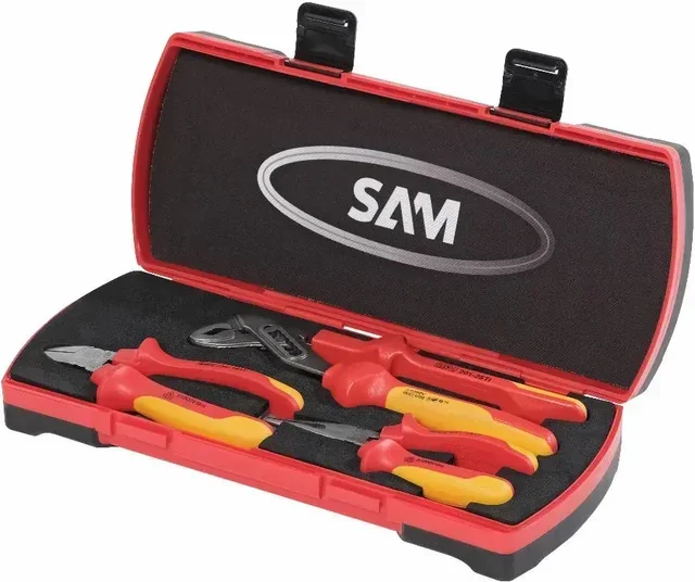 SAM OUTILLAGE Electrician Insulated Pliers Set 1000V 3-Piece 237-J3TI