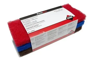Kit 3 ricambi abrasivi RUBI grana fine media grossa 25x10 cm