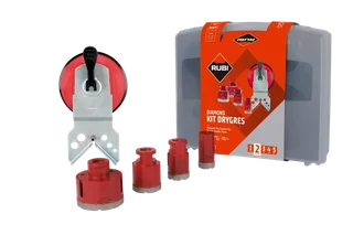 Kit 6 trépans diamantés DRYGRES M14 Rubi Ø 6-68 mm pour perçage céramique et grès