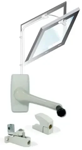 Kit manivelle Windy 305 noir Souchier châssis abattant 3,05 m