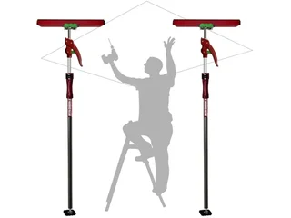 Kit étais télescopiques Piher 155-290 cm + accessoires plaque de plâtre