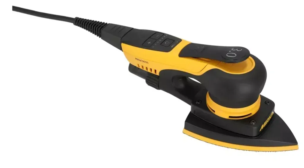 Mirka DEOS Delta II Pro KIT2413CDMFR Deltaschleifer Set - Ultra-Kompakte 10cm Bürstenlose Schleifmaschine für Profi-Holzbearbeitung