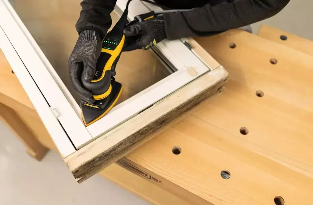 Mirka DEOS Delta II Pro KIT2413CDMFR Deltaschleifer Set - Ultra-Kompakte 10cm Bürstenlose Schleifmaschine für Profi-Holzbearbeitung