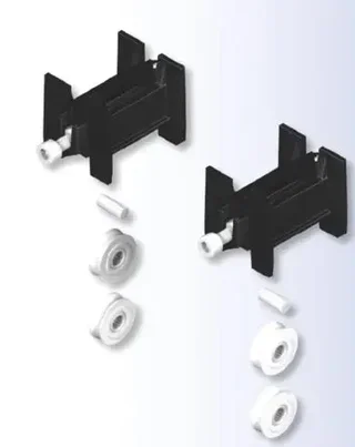 Kit rénovation chariot simple galet coulissant aluminium 110kg La Croisée DS