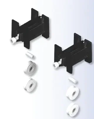 Kit rénovation chariot simple galet coulissant aluminium 110kg La Croisée DS