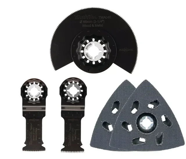 Kit 5 wood accessories Starlock Makita B-67511 - saw blades and sanding plates