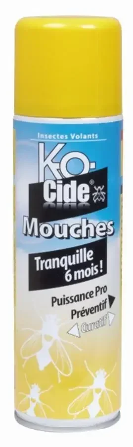 KOCIDE Laque Insecticide Anti-Mouches - 335 ml - Protection Durable Contre Insectes Volants