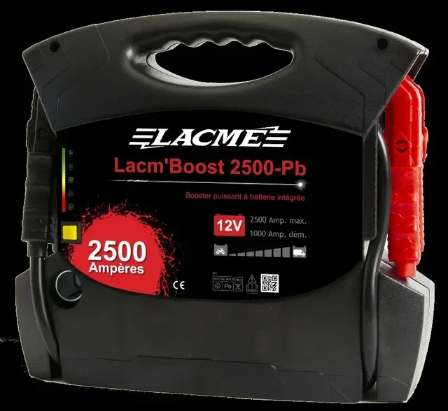 LACME Lac'Boost 2500-PB - Booster démarrage 12V 2500A batterie plomb 22Ah