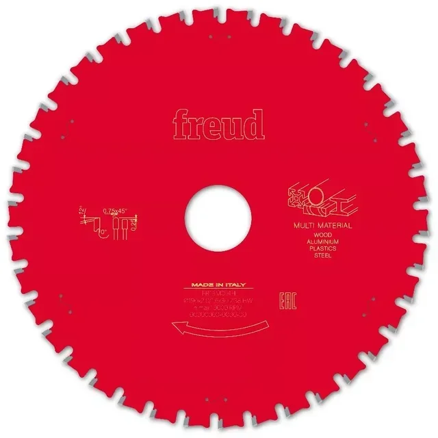 Lame scie circulaire FREUD Ø190mm 30mm alésage 38 dents carbure TiCo