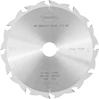 Lame scie circulaire LAMELLO Ø200 mm métal dur Z12 coupe 70 mm fenêtre bois 132330