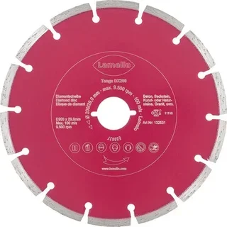Lame scie circulaire Ø200 mm LAMELLO Z24 béton brique 70 mm