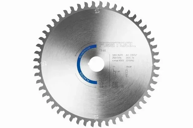 Festool Kreissägeblatt 168mm Aluminium Kunststoff TS 60 K 205767