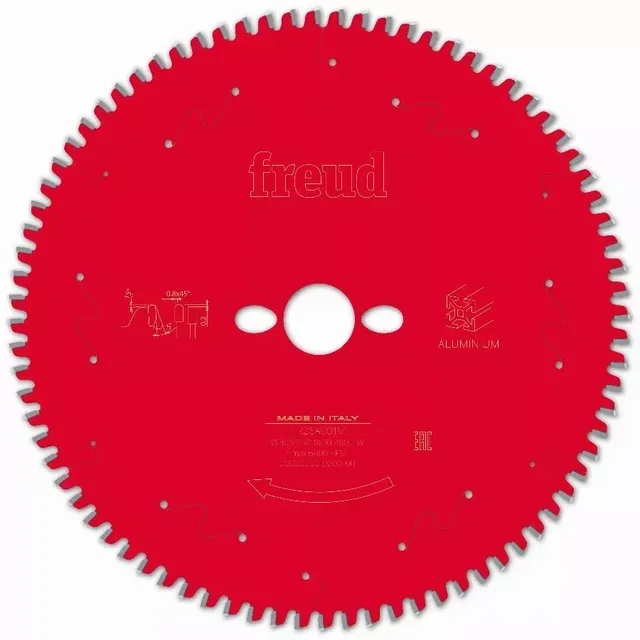 Lame scie circulaire FREUD aluminium cuivre laiton plastique scie onglet F03FS09