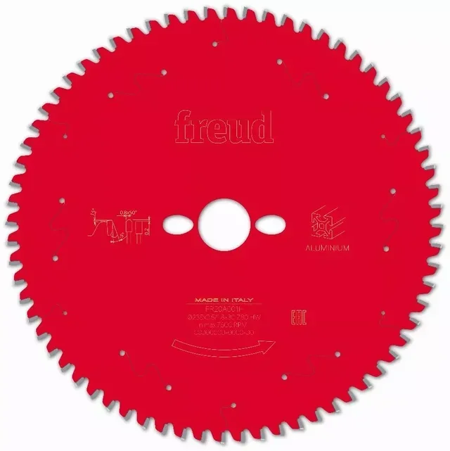 Lame scie circulaire FREUD aluminium cuivre laiton plastique scie onglet F03FS09