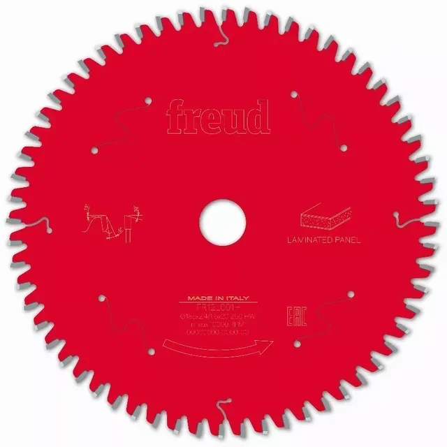 Lame scie circulaire FREUD F03FS TiCo - Coupe optimale mélaminé MDF stratifié