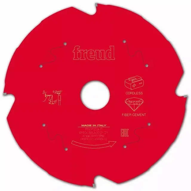 Lame scie circulaire FREUD F03FS diamant fibrociment plâtre