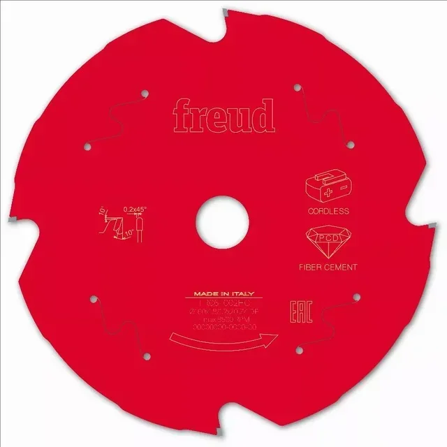 Lame scie circulaire FREUD F03FS diamant fibrociment plâtre