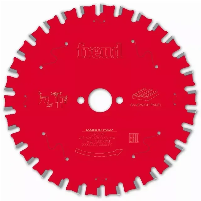 Lame scie circulaire FREUD F03FS carbure TiCo panneaux sandwich