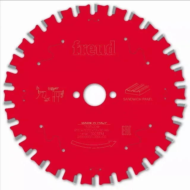 Lame scie circulaire FREUD F03FS carbure TiCo panneaux sandwich