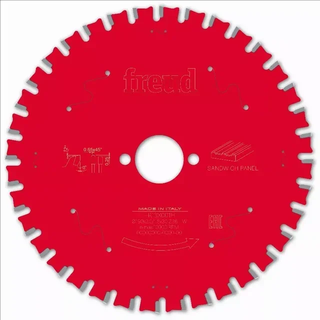 Lame scie circulaire FREUD F03FS carbure TiCo panneaux sandwich