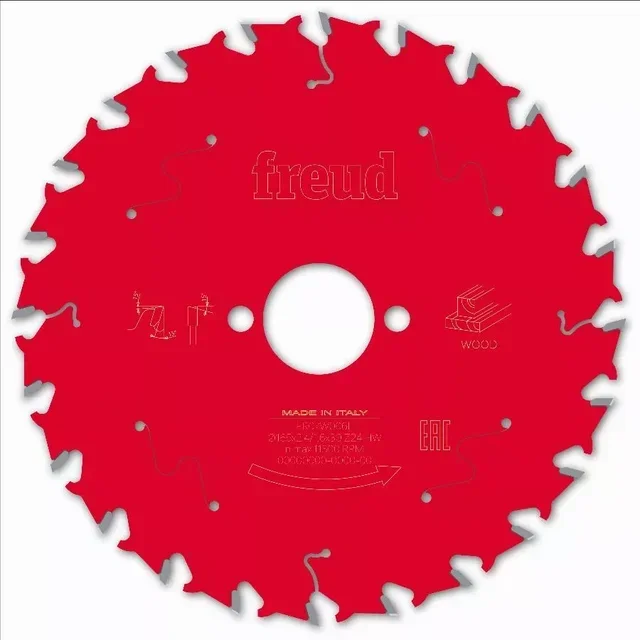 Lama per sega circolare Freud in carburo di tungsteno per legno massello