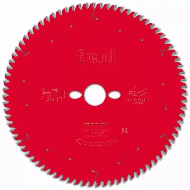 Lame scie circulaire FREUD panneaux mélaminés HPL résines agglomérées scie sur table F03FS