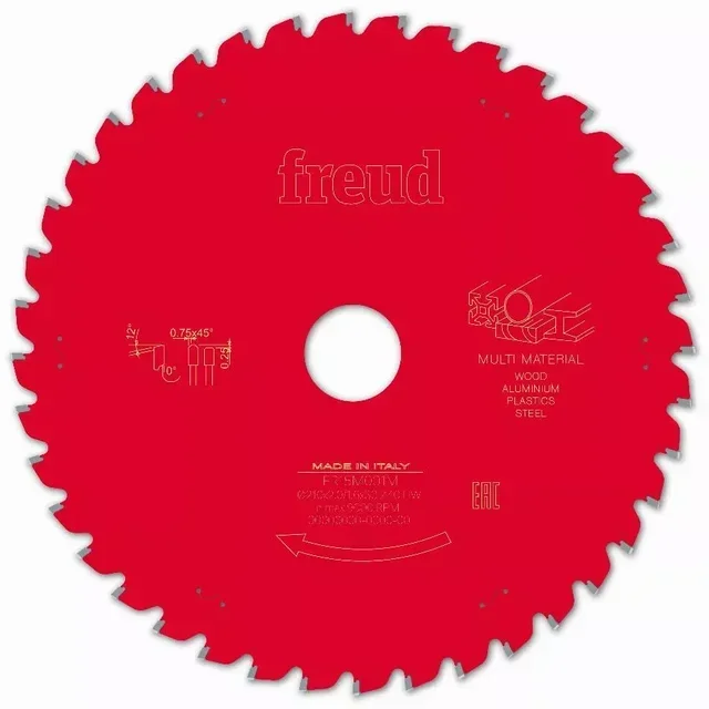 Lame scie circulaire FREUD coupe panneaux OSB MDF aluminium