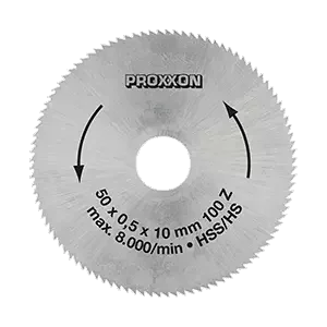 Lama Sega Circolare HSS Proxxon 28020 100 Denti Taglio Precisione Metalli