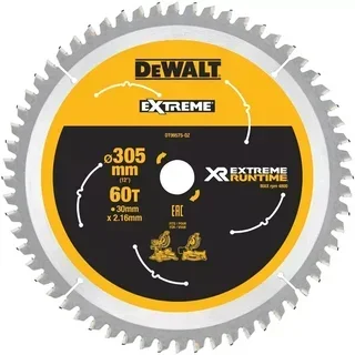 Lama sega circolare DEWALT DT995 XR Extrême Runtime carburo 3ª generazione
