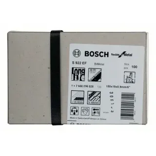 Bosch S922EF BIM Reciprocating Saw Blade Flexible Metal 150mm Box of 100