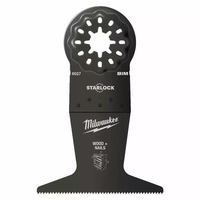 Milwaukee Bi-Metal Reciprocating Saw Blade for Nail-Embedded Wood 65x42mm STARLOCK OIS 48906027