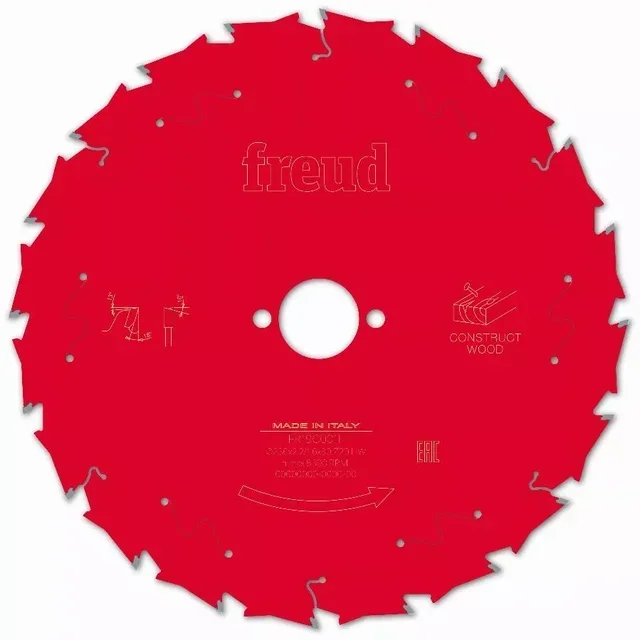 Lame scie circulaire FREUD bois construction palettes clous béton carbure