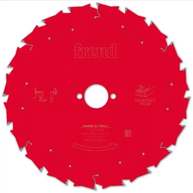 Lame scie circulaire FREUD bois construction palettes clous béton carbure