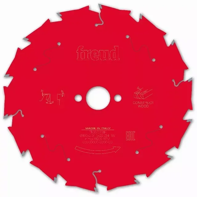Lame scie circulaire FREUD bois construction palettes clous béton carbure