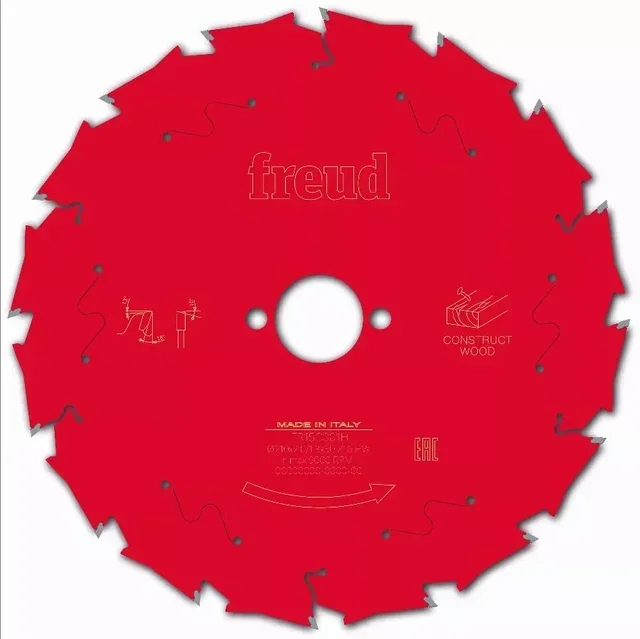 Lame scie circulaire FREUD bois construction palettes clous béton carbure