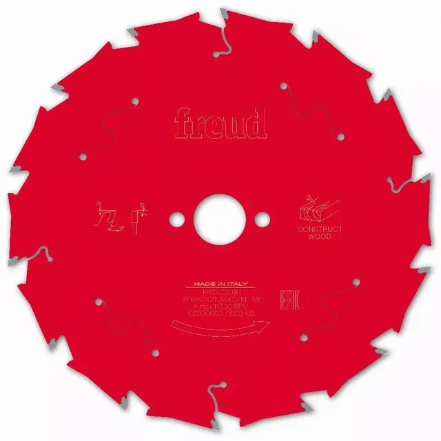 Lame scie circulaire FREUD bois construction palettes clous béton carbure