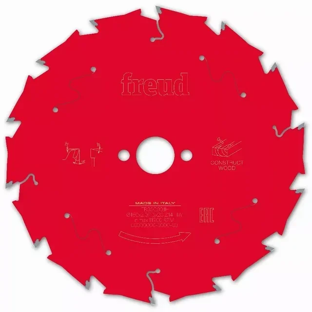 Lame scie circulaire FREUD bois construction palettes clous béton carbure