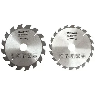 Lames circulaires MAKITA D-03903 et D-09634 - Lot de 2 lames scie 16 et 20 dents